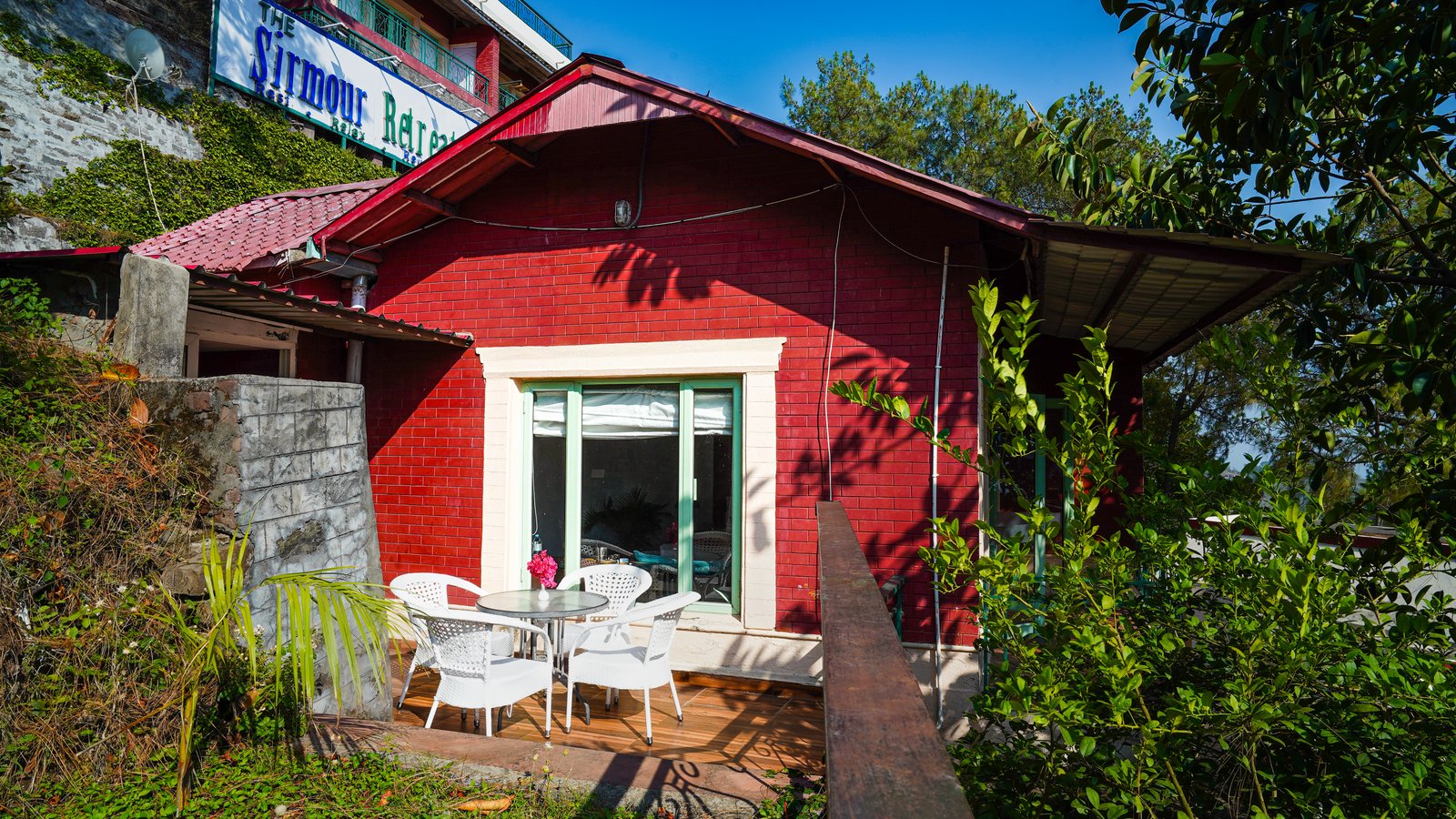 The Chalet private balcony 2 — The Sirmour Retreat