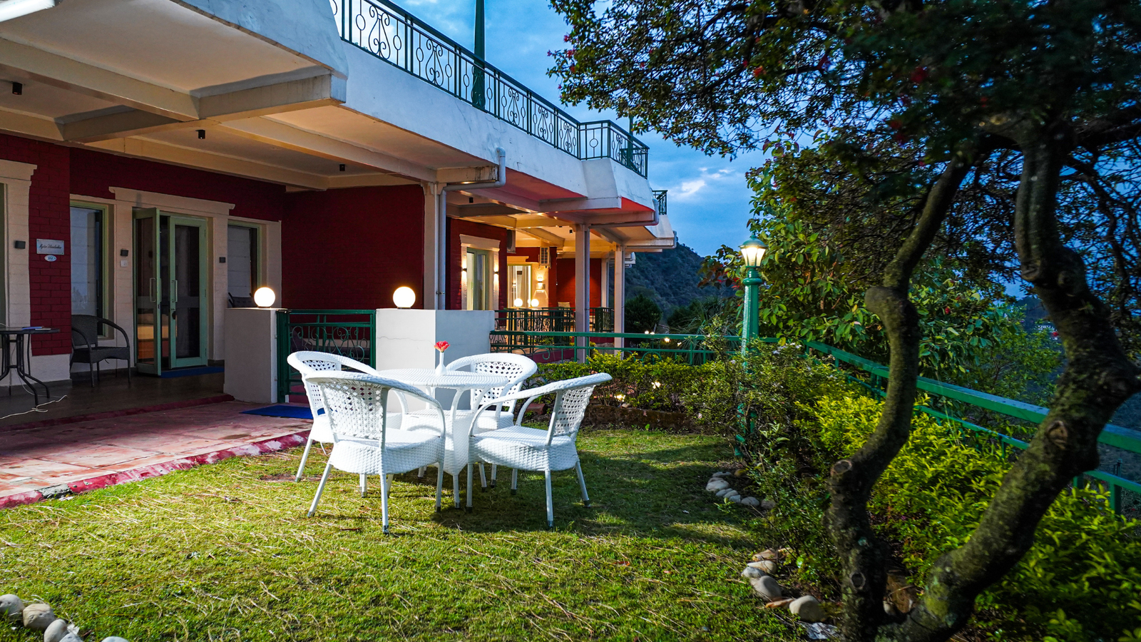 Mountain Trail Cottage — Private Balcony — The Sirmour Retreat Nahan