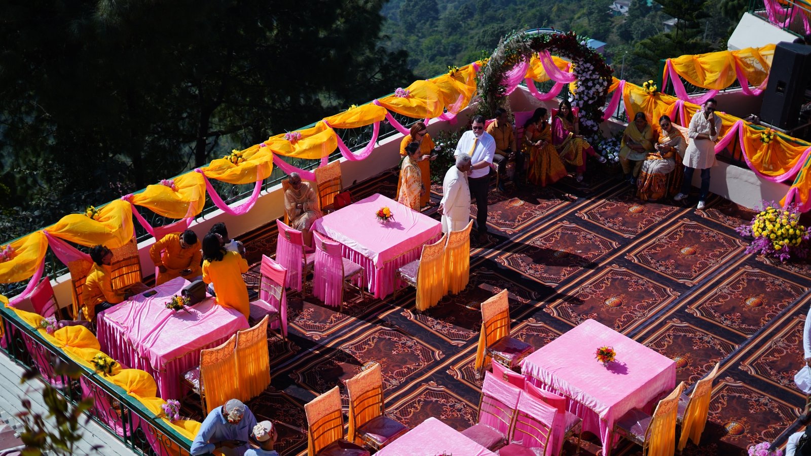 Bridal decor at destination wedding venue Nahan Himachal Pradesh