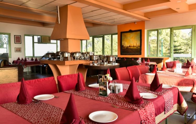 Restaurant dining at The Sirmour Retreat
